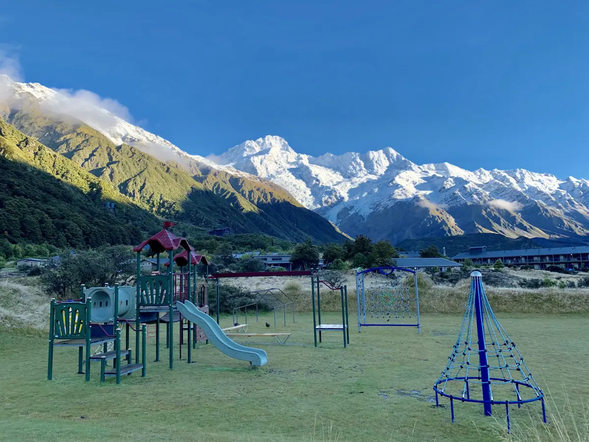 Aoraki Mount Cook School playground photo
